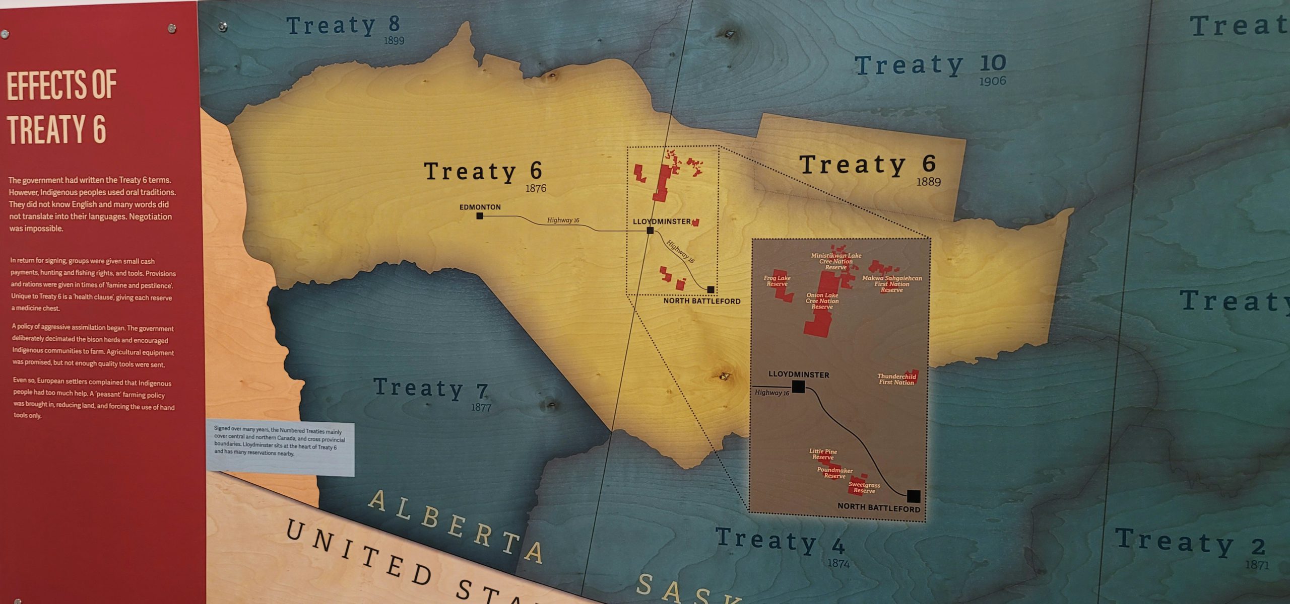 New Sask Trespass Law Threatens Indigenous Food Sovereignty Says TLSN   Treaty Six Map At Museum Scaled 