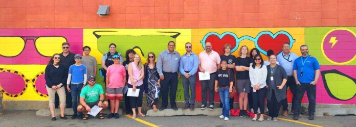 Mural revealed after youth graffiti cleanup - My Lloydminster Now