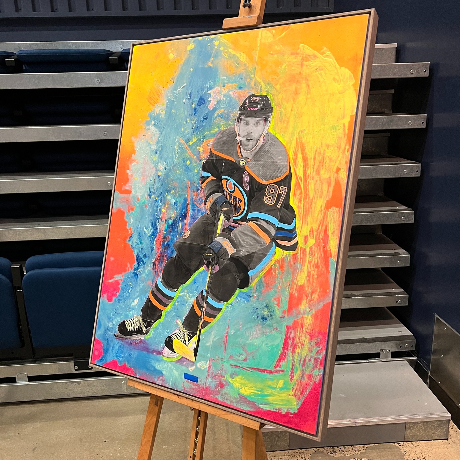 McDavidthemed art being auctioned as LPSD Art Academy shows off its